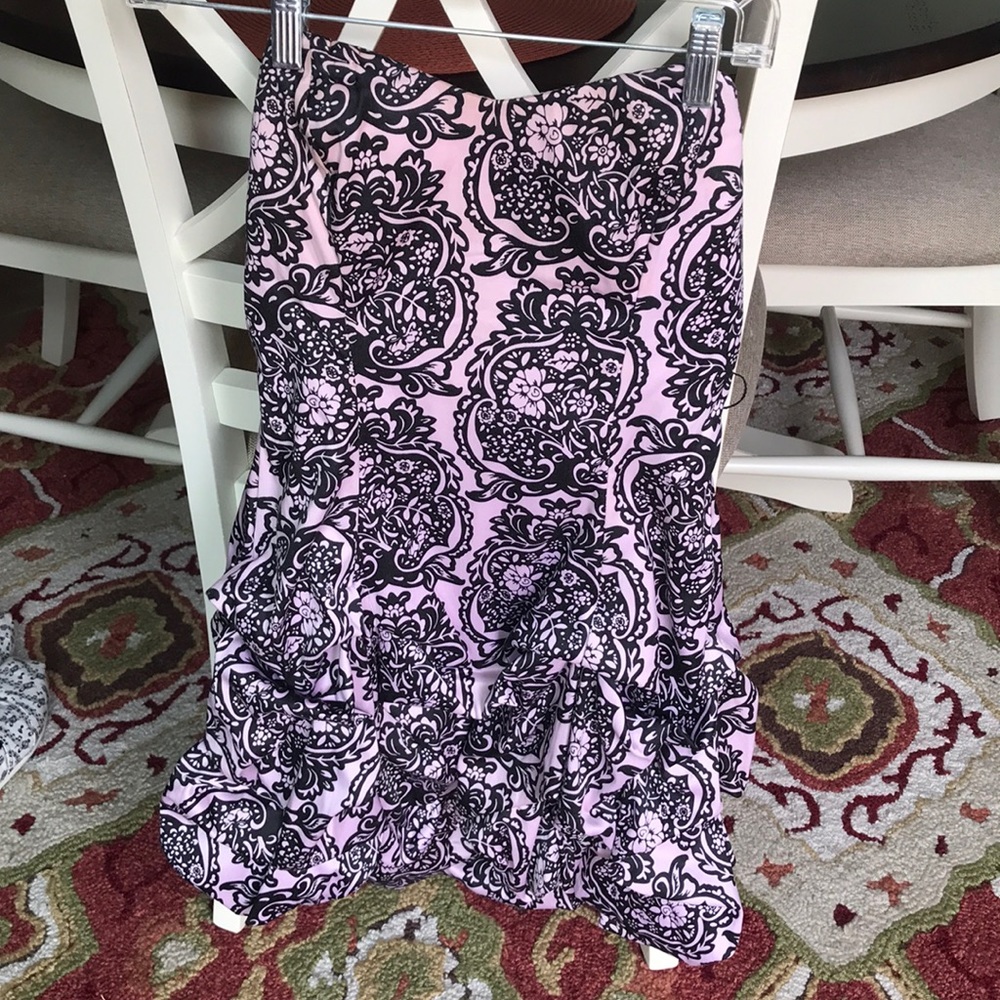 Black and pink dress